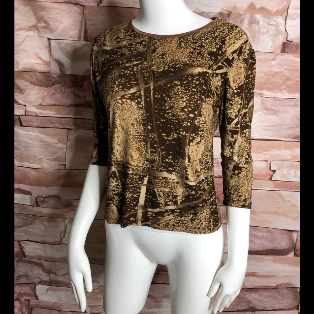 Jessica Max woman 3/4 sleeve top size M